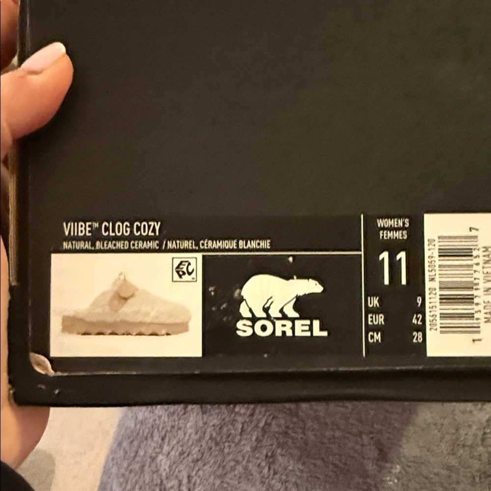 Sorel White and Tan Fuzzy Mules - Picture 7 of 7